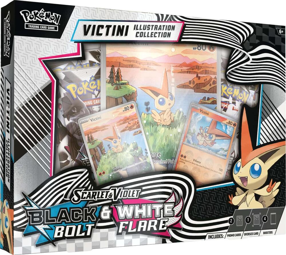 Pokemon Unova Victini Illustration Collection - Black Bolt White Flare