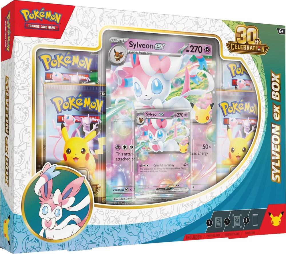 Pokemon 30th Celebration Sylveon ex Box - ME: 30th Celebration