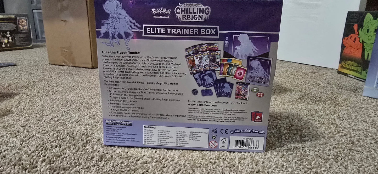 Pokemon Chilling Reign Elite Trainer Box [Shadow Rider Calyrex] - SWSH06: