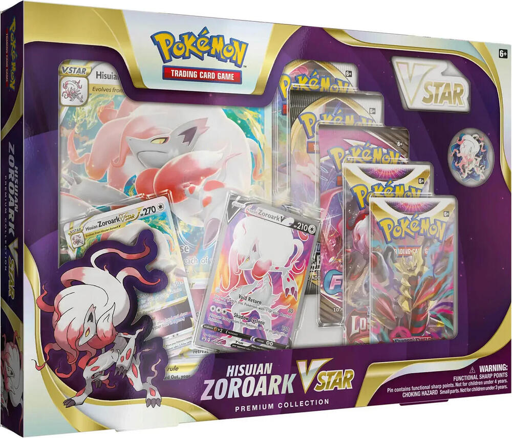 Pokemon Hisuian Zoroark VSTAR Premium Collection (International Version) - SWSH11: Lost Origin (SWSH11)