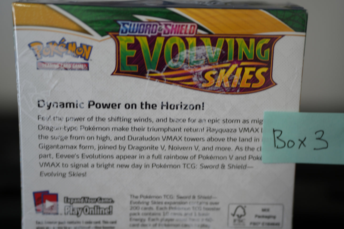 Pokemon Evolving Skies Booster Box #3 - SEE PHOTOS And Description!