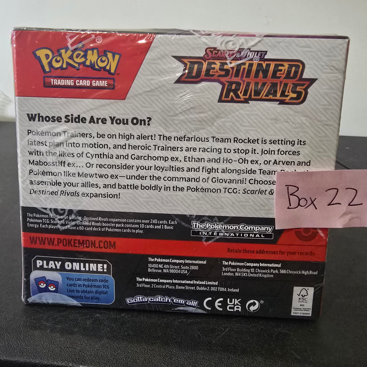Destined Rivals Booster Box SV10 Box 22- SEE PHOTOS 📸