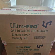 Ultra Pro Top Loader Case- 40 sets