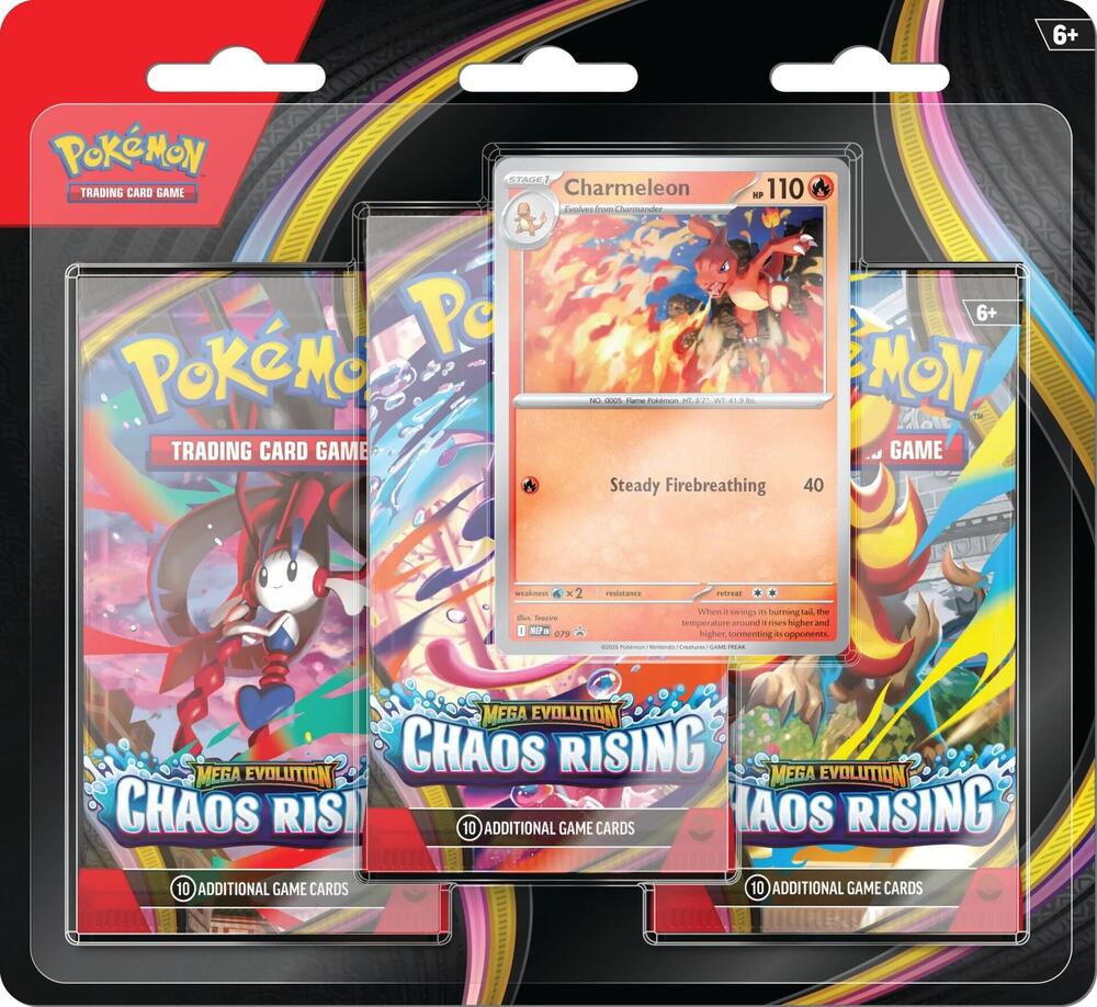 Pokemon Chaos Rising 3-Pack Blister [Charmeleon] - ME04