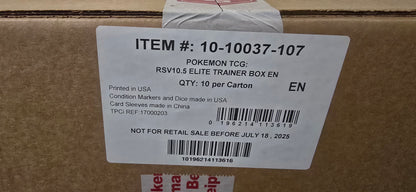 Pokemon White Flare Elite Trainer Box CASE- ETB