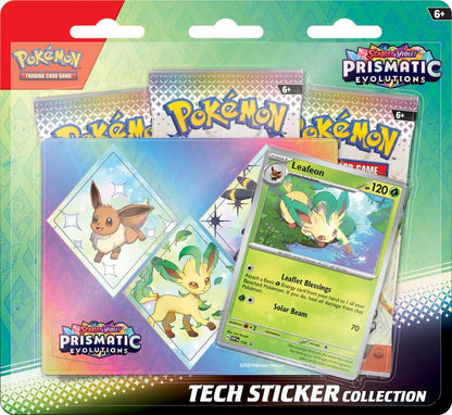Pokemon Prismatic Evolutions Tech Sticker Collection RANDOM ART - SV: Prismatic Evolutions
