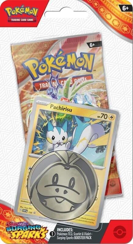Pokemon Surging Sparks Single Pack Blister [Pachirisu] - SV08