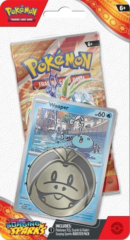Pokemon Surging Sparks Single Pack Blister [Wooper] - SV08