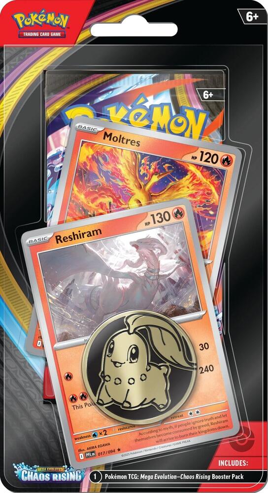 Pokemon Chaos Rising Single Pack Blister [Reshiram/Moltres] - ME04