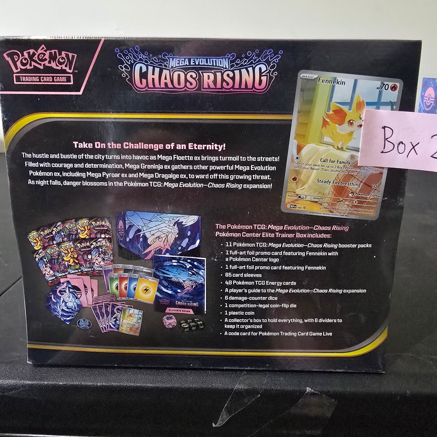 Pokemon Chaos Rising Pokemon Center Elite Trainer Box #2 - ME04 -ETB