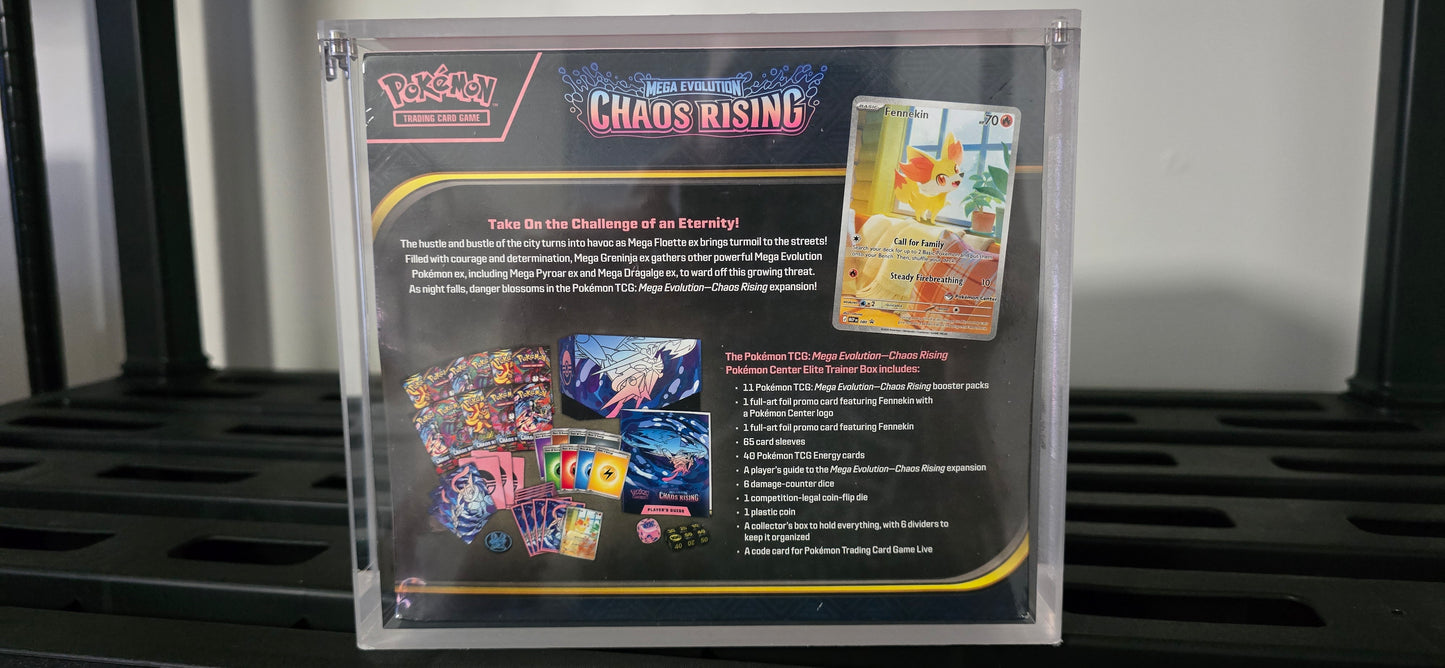 Pokemon ETB Acrylic Case- UV Protection 🌞
