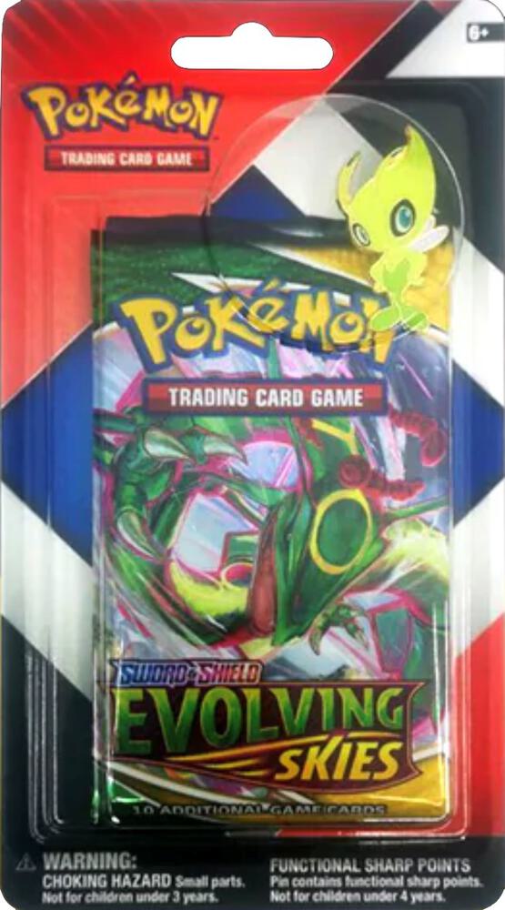 Pokemon Checklane 2-Pack Pin Blister [Celebi] - Evolving Skies + Random SWSH Pack