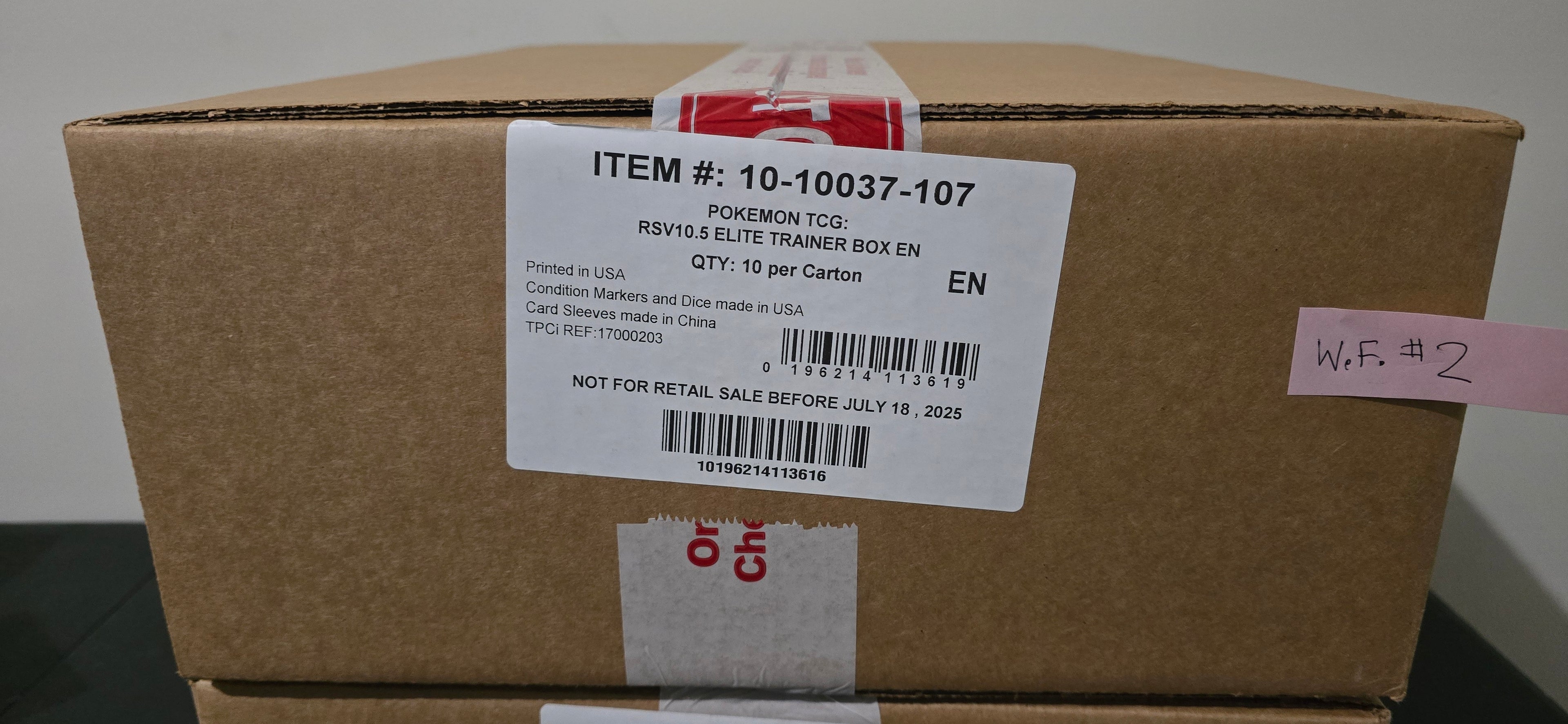 Pokemon White Flare Elite Trainer Box CASE #2- ETB