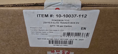Pokemon Black Bolt ETB CASE #1