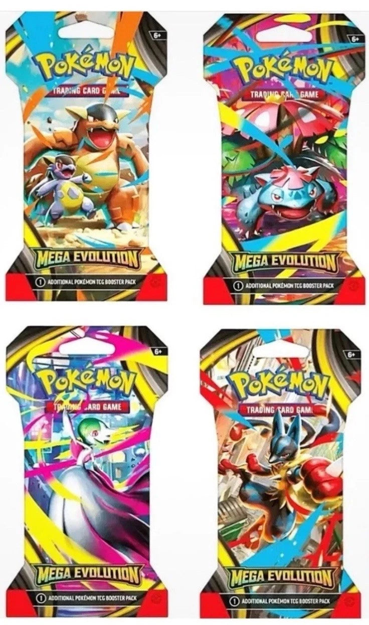 Pokemon Mega Evolution Sleeved Booster Pack 1x - Random Art Selection